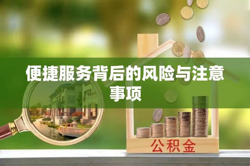 顺平便捷服务背后的风险与注意事项